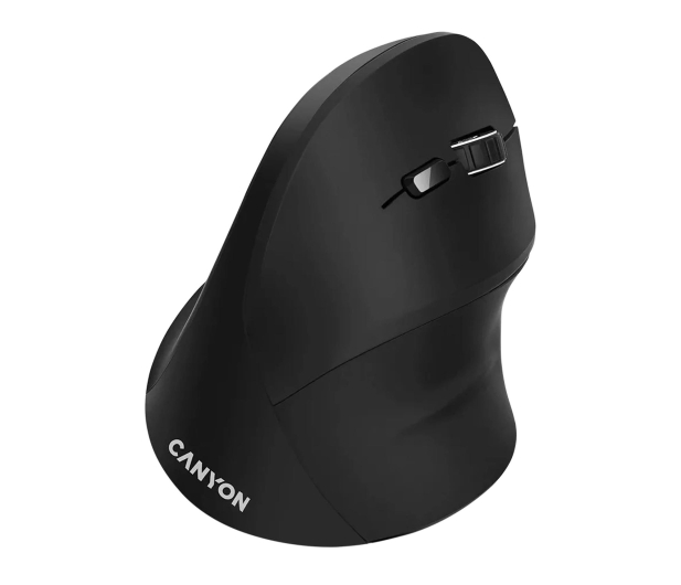 CANYON Mysz bezprzewodowa MW-16 Pionowa Czarna - 1348458 - zdjęcie